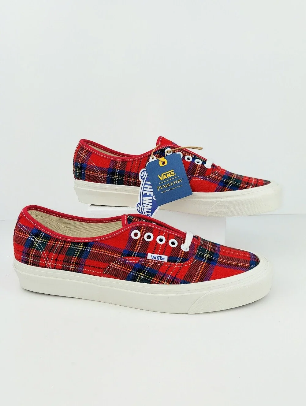 Vans X Pendleton Authentic 44 Dx Anaheim Factory Red Tartan Sneakers Men's 11
